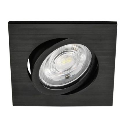 Τετράγωνο Χωνευτό LED Spot 7W CCT Μαύρο
