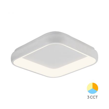 Πλαφονιέρα Blade LED 36W CCT 48x48x8,3cm Λευκό