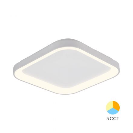 Πλαφονιέρα Blade LED 36W CCT 48x48cm Λευκό