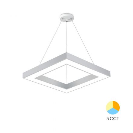 Κρεμαστό Φωτιστικό Blade LED 36W CCT 45x45cm Λευκό