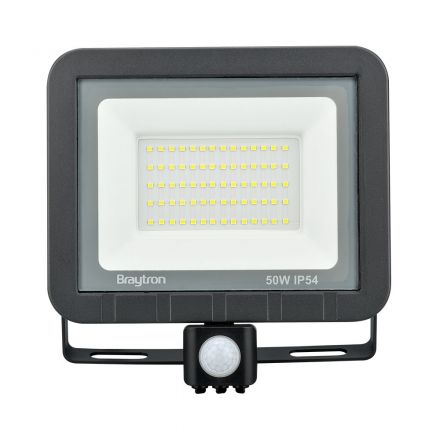 Προβολέας SC LED 50W 6500K Γκρι IP65 Με Αισθητήρα Κίνησης