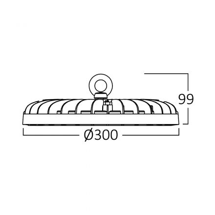 Καμπάνα LED ESP 200W 4000K IP65 Γκρι