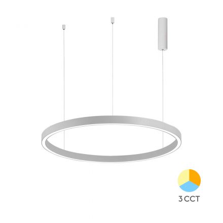 Κρεμαστό Φωτιστικό Lina LED 35W CCT 60cm Λευκό