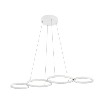 Κρεμαστό Φωτιστικό Nela LED 60W 3CCT Με Control - Λευκό