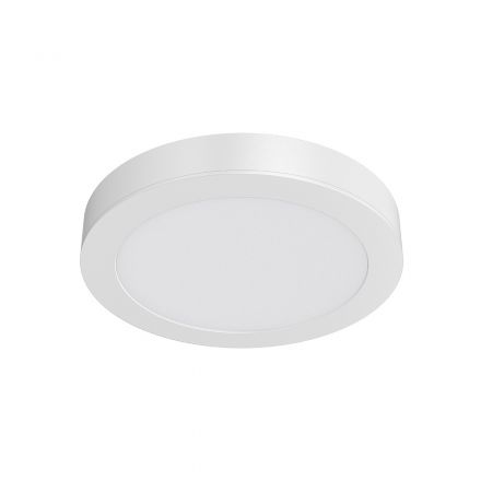 Επίτοιχο Στρογγυλό LED Panel 12W 6500K Λευκό