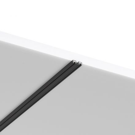 Μαγνητική Ράγα Slim Εξωτερική 2m Μαύρη