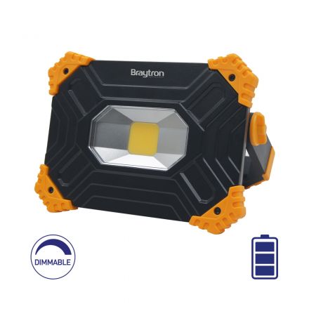 Προβολέας 20W 6500K Με Μπαταρία Μαύρος Dimmable