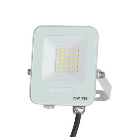 Προβολέας LED SMD 20W Λευκός IP66 4000K PLUS