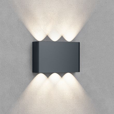 Απλίκα Vector LED 6x1W CCT IP65 Ανθρακί