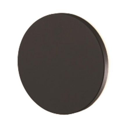 Απλίκα Τοίχου Στρογγυλή LED 10W Φ150x50 3000K IP54 Μαύρη PRO
