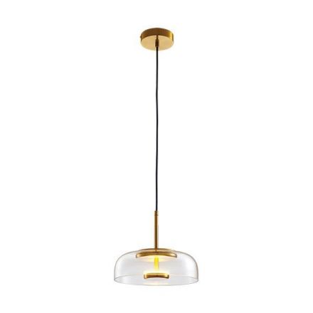 Κρεμαστό Μονόφωτο Φωτιστικό LED 5W 3CCT - Διάφανο - SATURN