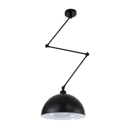 LOTUS 00939 Μοντέρνο Φωτιστικό Οροφής με Ντουί 1xE27 IP20 Μαύρο