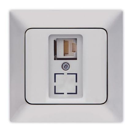 Πρίζα Data Μονή CAT 6 RJ 45 Νίκελ Ματ NEAD