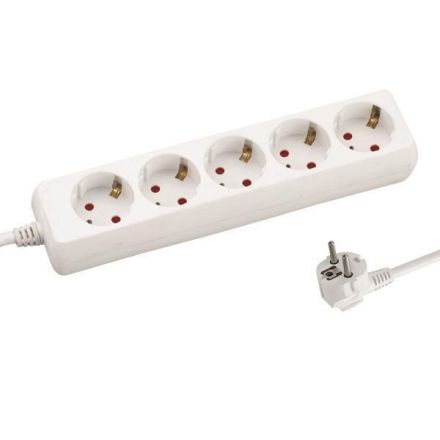Πολυπριζο 5 Θεσεων Με Καλωδιο 3X1,5Mm 3M Με Προστασια Επαφων