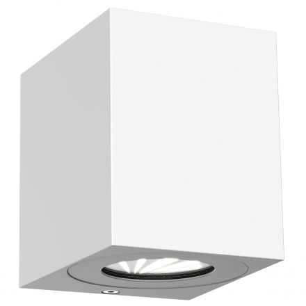 Επίτοιχο Φωτιστικό Canto Kubi 2 LED 10.6W Αλουμίνιο Λευκό IP44
