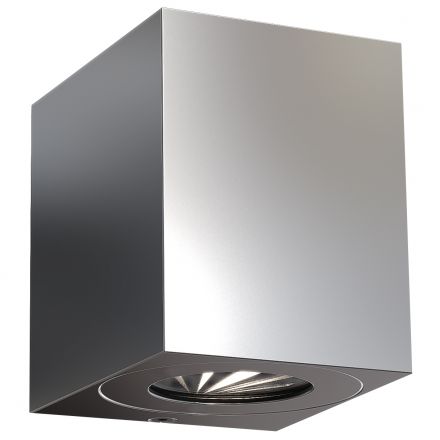 Επίτοιχο Φωτιστικό Canto Kubi 2 LED 10.6W Stainless Steel IP44