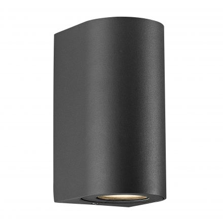 Επίτοιχο Φωτιστικό Canto Maxi 2 LED 2xGU10 Αλουμίνιο Μαύρο IP44
