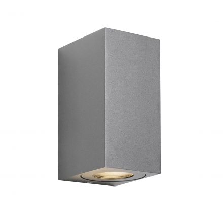 Επίτοιχο Φωτιστικό Canto Maxi Kubi 2 LED 2xGU10 Αλουμίνιο Γκρι IP44