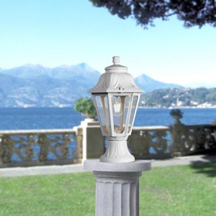 Κολωνάκι Δαπέδου Ε27 MIKROLOT ANNA Λευκό Εξάγωνο 220X385mm FUMAGALLI