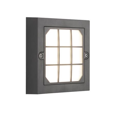 Φωτιστικό Τοίχου LED 6W 135X135X32 3CCT IP65 Γκρι 
