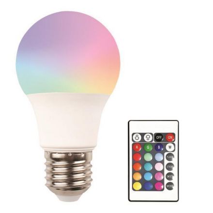 Λάμπα LED 9W RGBW Με Τηλεχειριστήριο