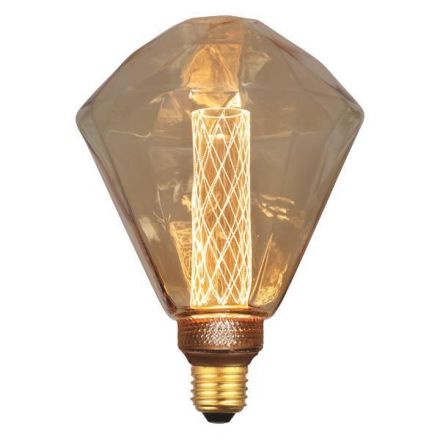 Λάμπα LED G125 3,5W 2000K Gold Glass Dimmable