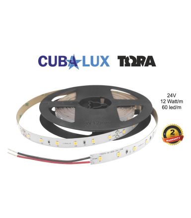 Cubalux Ταινία LED ΤΩΡΑ 11.4W/m 24V IP20 5m 3000K