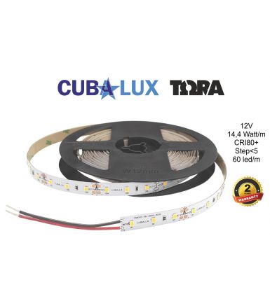 Tαινία LED ΤΩΡΑ 12W/m 12V IP65 5m - 6000K