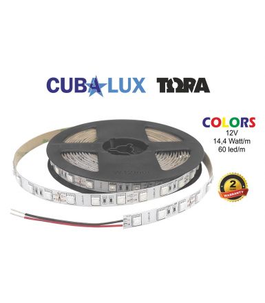 Ταινία LED ΤΩΡΑ 14.4W/m 12V IP20 5m - Κίτρινο