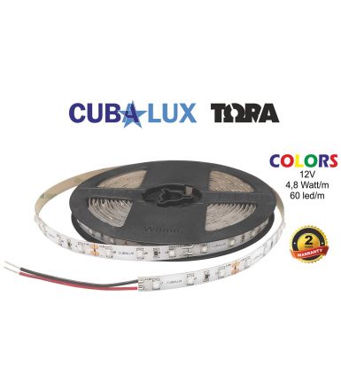 Ταινία LED ΤΩΡΑ 4.8W/m 12V IP20 5m - Κίτρινο