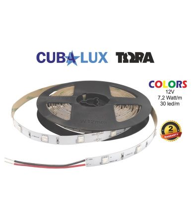 Ταινία LED ΤΩΡΑ 7.2W/m 12V IP20 5m - Κίτρινο