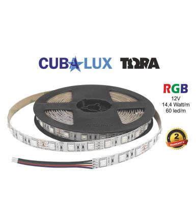Cubalux Ταινία LED ΤΩΡΑ 14.4W/m 12V IP20 5m RGB