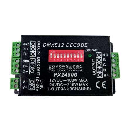 Controller LED DMX512 RGB 3 channels pro light