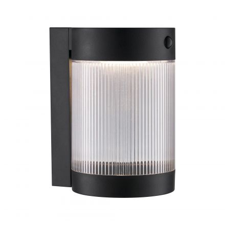 Nordlux Επίτοιχο Φωτιστικό Ηλιακό LED 3.2W 3000Κ Μαύρο IP44