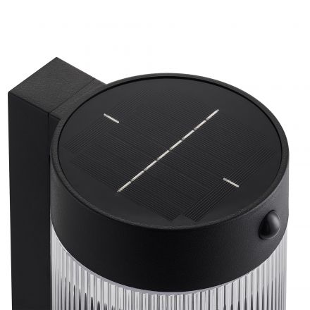 Nordlux Επίτοιχο Φωτιστικό Ηλιακό LED 3.2W 3000Κ Μαύρο IP44