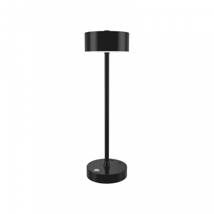 InLight Crater Rechargeable LED 2W 3CCT Touch Table Lamp Black D:38cmx11cm (80100110)