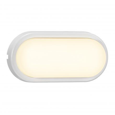 Επίτοιχο Φωτιστικό Cuba Oval LED 6.4W Πλαστικό Λευκό IP54