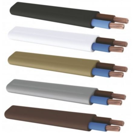 Καλώδιο Οβάλ PVC Διπλής Επένδυσης (H03VVH2-F) Διατομή 2x0.50 10m