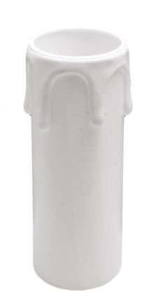 Cubalux Κάλυμμα Κερί Για Ντουί E14 Ø26x65mm Λευκό