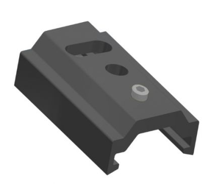 Cubalux Στήριγμα Ράγας S-9500 Μαύρο