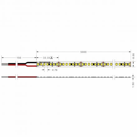 Ταινία LED Emphasis 4.8W/m 24V IP20 5m 4000K 