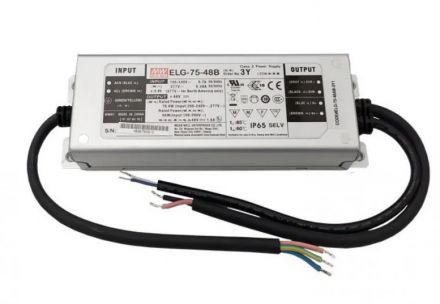 Cubalux Τροφοδοτικό Meanwell Σταθερής Τάσης 75W 48Vdc IP65 PFC