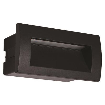 Φωτιστικό Χωνευτό LED 3W IP54 220-240V 140X70X70mm Μαύρο PRO Arte Illumina