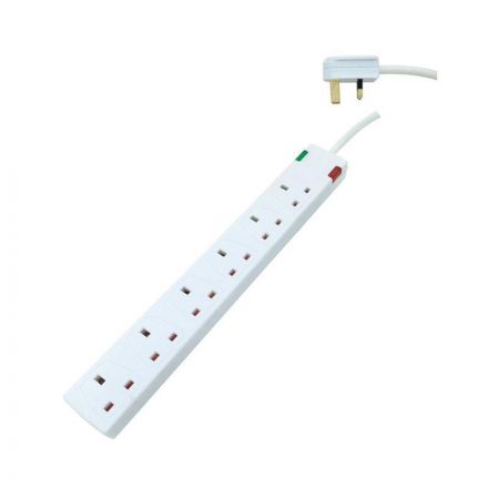 Πολυπριζο 4 Θεσεων Uk Με Καλωδιο 3M 3X1,25Mm Με Προστασια Υπερτασης & Προστασια Επαφων