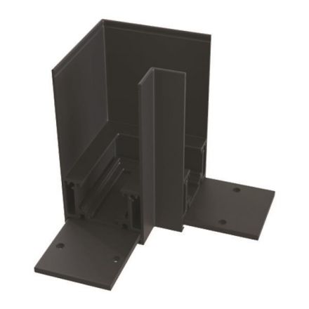 Γωνια Εξωτερικης Για Μαγνητικη Ραγα 90 Stl-Slc01 Μαυρη