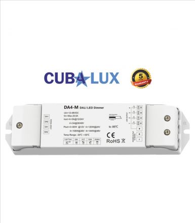 Cubalux Dali 4 Channel Dali Dimmer Controller DT6 - DT8