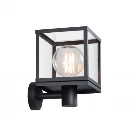 Επίτοιχο Φωτιστικό Dalton LED E27 Μέταλλο Μαύρο IP44