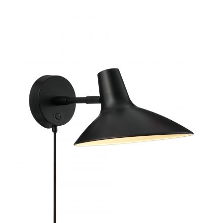 Απλίκα LED E14 Darci Short Μαύρο