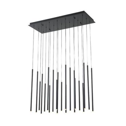 Κρεμαστό Φωτιστικό Αλουμίνιο LED 47W 4700Lm 3000K - Μαύρο - CASCADE
