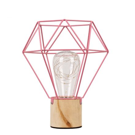 ANTLER 01442 Μοντέρνο Επιτραπέζιο Φωτιστικό LED 2.2W 154lm 360° DC 5V IP20 Θερμό Λευκό 2700K DIODE Ροζ & Μπεζ